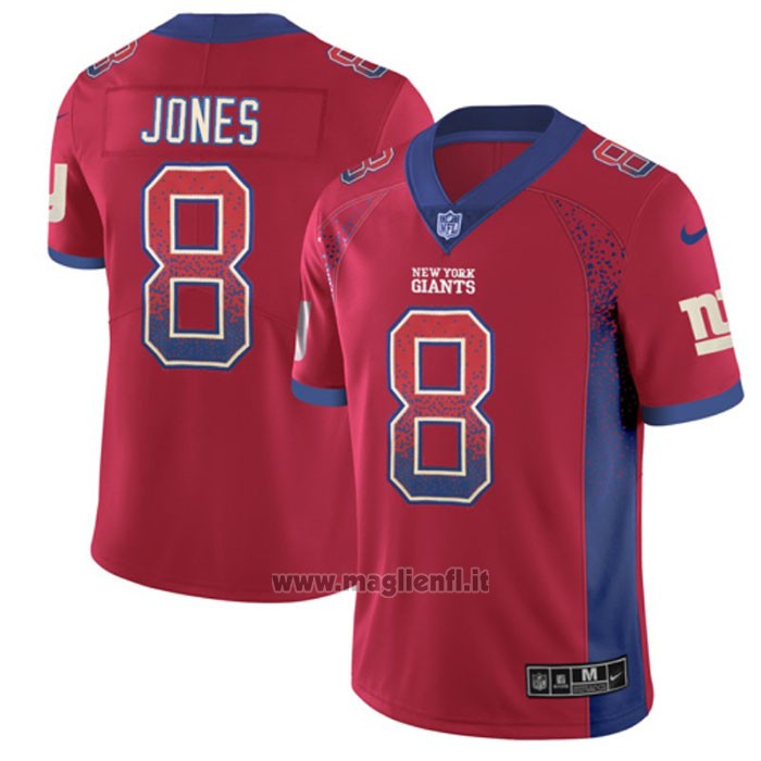 Maglia NFL Limited New York Giants Jones Rush Drift Fashion Rosso